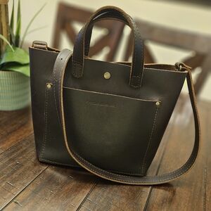 Portland Leather Goods Mini Crossbody Tote